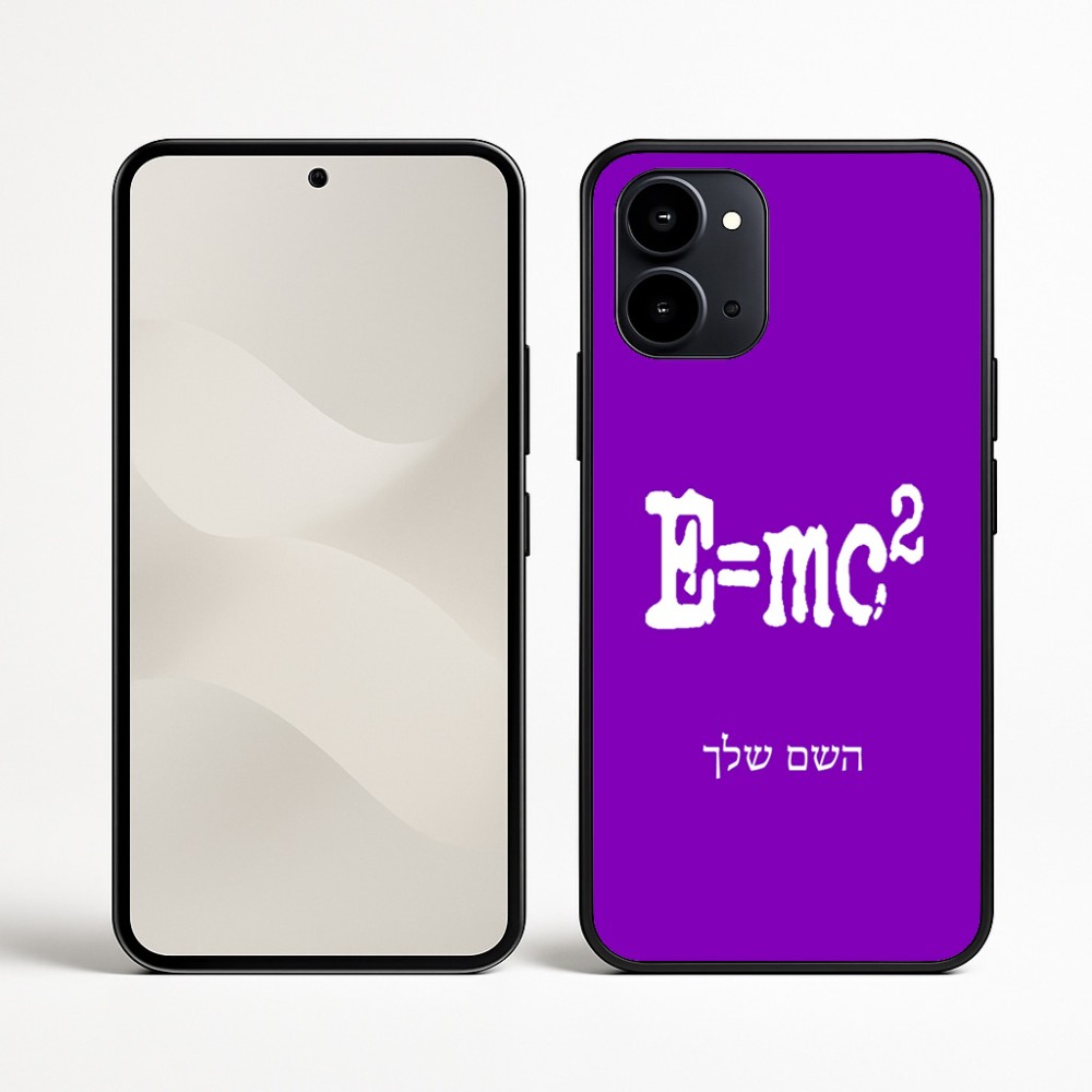 כיסוי בעיצוב אישי עם השם שלך לדגם - Nothing Phone (3a) בעיצוב נוסחת אלברט איינשטיין