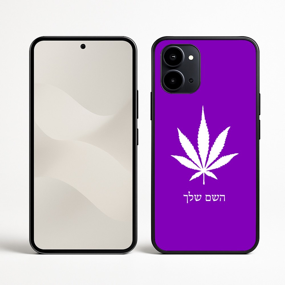 כיסוי בעיצוב אישי עם השם שלך לדגם - Nothing Phone (3a) בעיצוב עלה מריחואנה - גראס