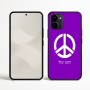 כיסוי בעיצוב אישי עם השם שלך לדגם - Nothing Phone (3a) בעיצוב סמל השלום
