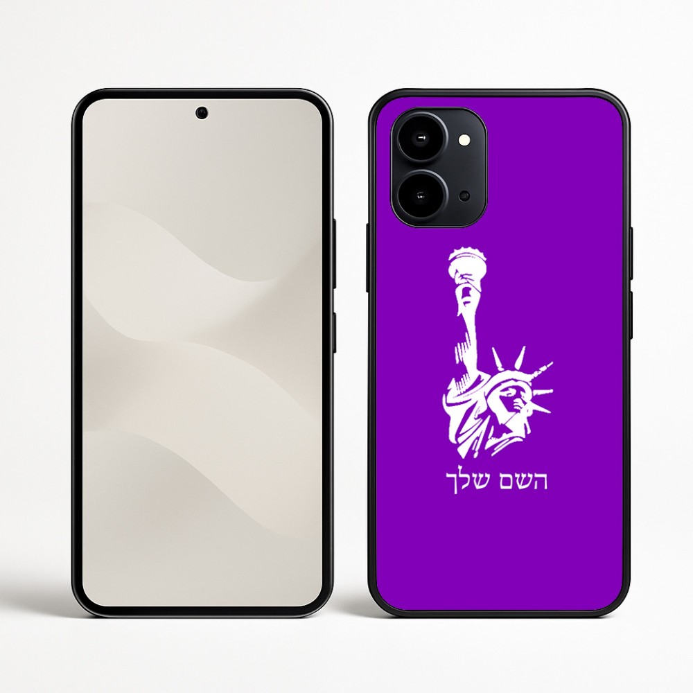 כיסוי בעיצוב אישי עם השם שלך לדגם - Nothing Phone (3a) בעיצוב פסל החירות