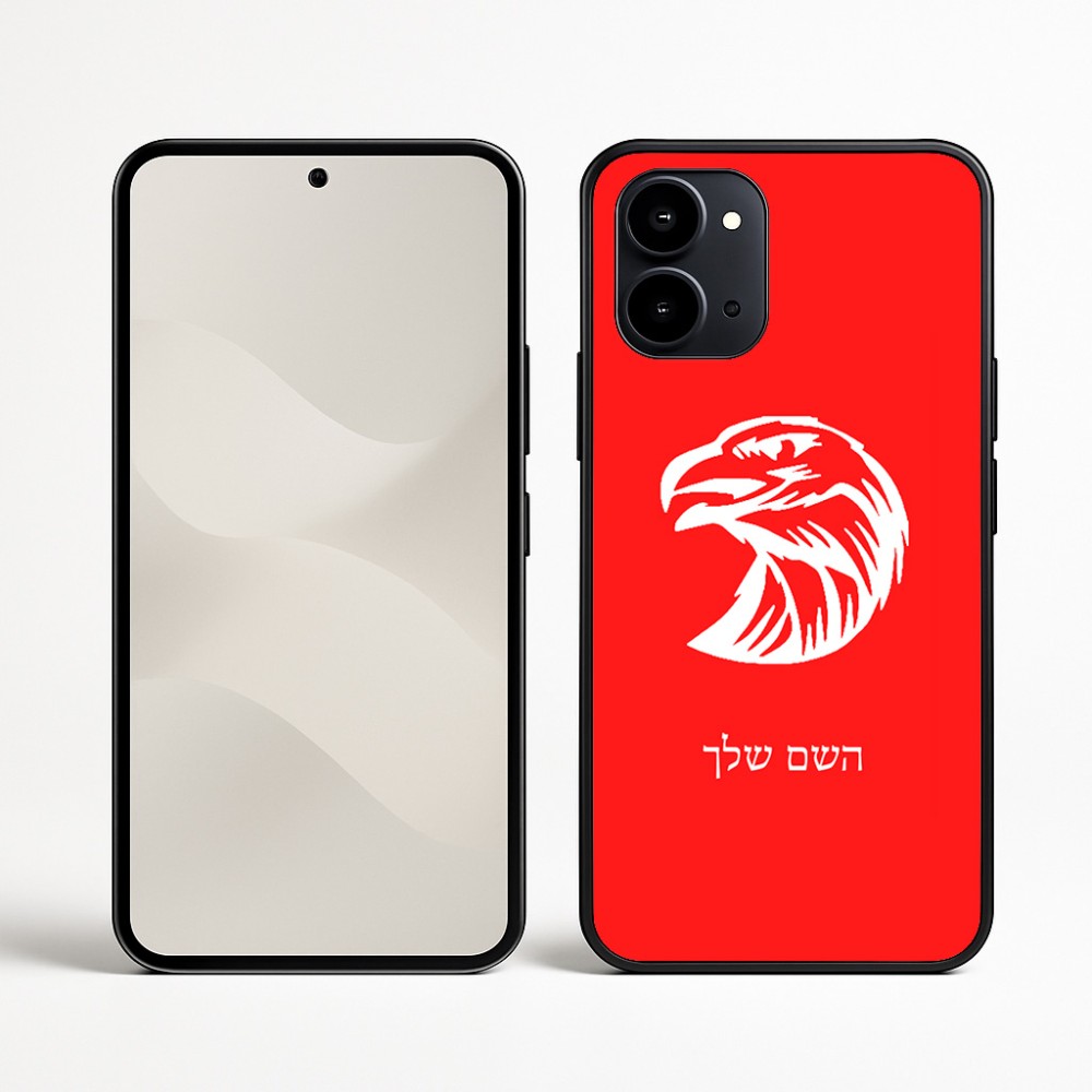 כיסוי בעיצוב אישי עם השם שלך לדגם - Nothing Phone (3a) בעיצוב ראש נשר