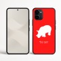כיסוי בעיצוב אישי עם השם שלך לדגם - Nothing Phone (3a) בעיצוב קרנף