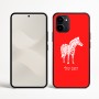 כיסוי בעיצוב אישי עם השם שלך לדגם - Nothing Phone (3a) בעיצוב זברה