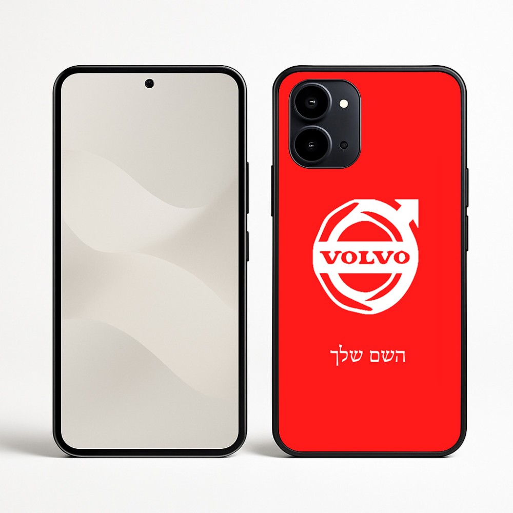 כיסוי בעיצוב אישי עם השם שלך לדגם - Nothing Phone (3a) בעיצוב וולוו