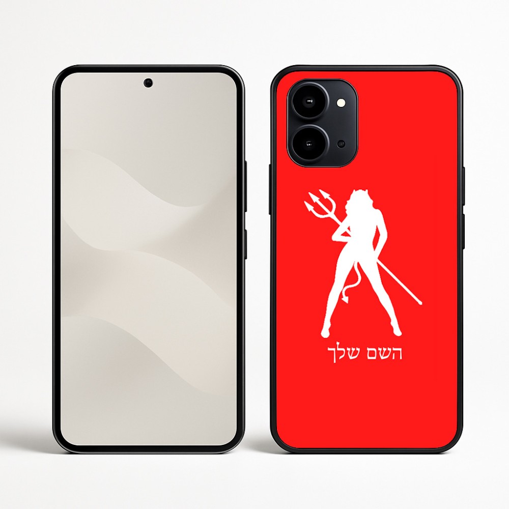 כיסוי בעיצוב אישי עם השם שלך לדגם - Nothing Phone (3a) בעיצוב אישה שטן