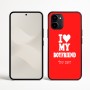 כיסוי בעיצוב אישי עם השם שלך לדגם - Nothing Phone (3a) בעיצוב אוהבת את החבר שלי
