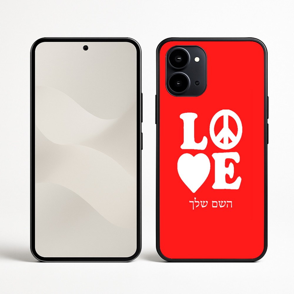כיסוי בעיצוב אישי עם השם שלך לדגם - Nothing Phone (3a) בעיצוב אהבה
