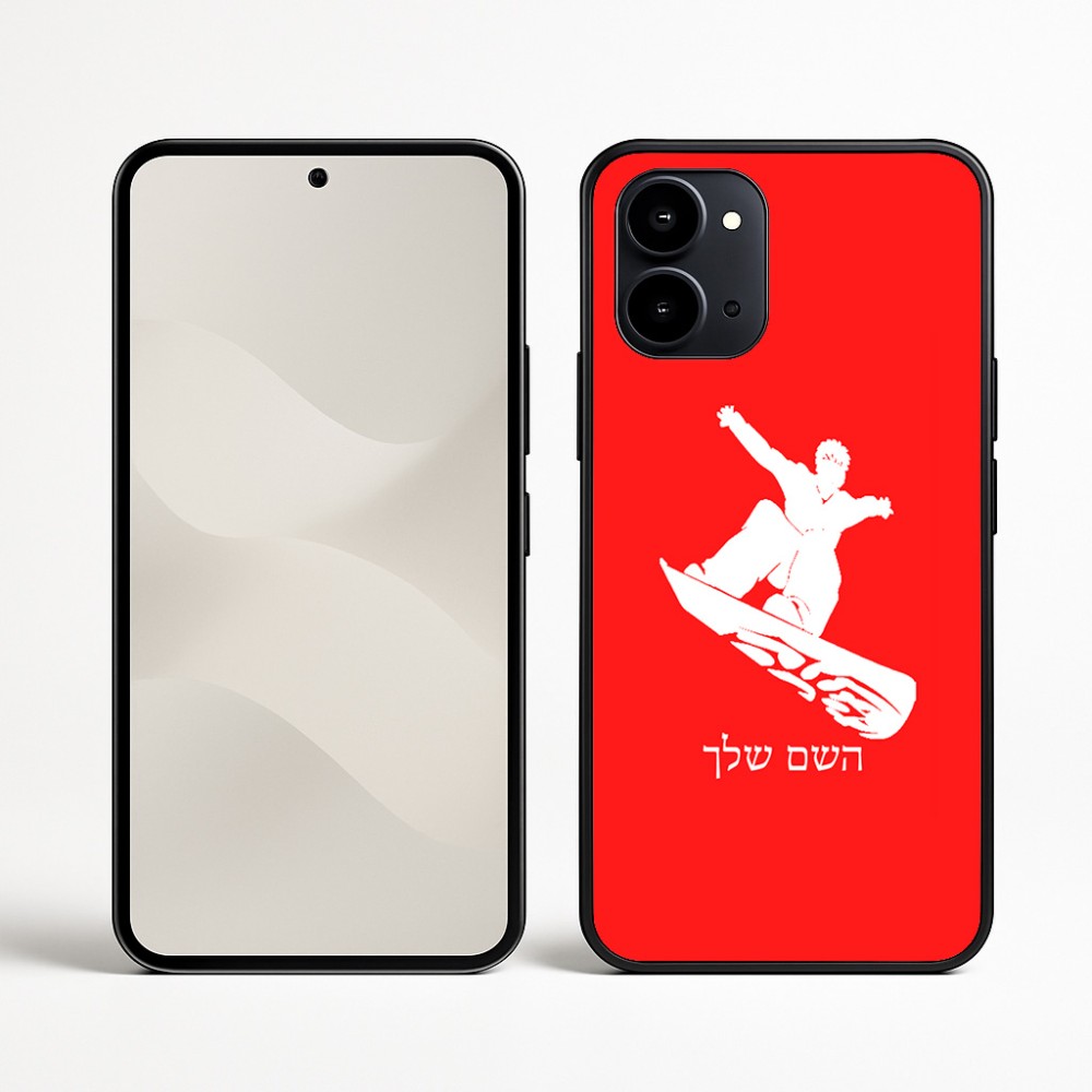 כיסוי בעיצוב אישי עם השם שלך לדגם - Nothing Phone (3a) בעיצוב סנובורדיסט