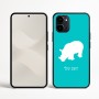כיסוי בעיצוב אישי עם השם שלך לדגם - Nothing Phone (3a) בעיצוב קרנף