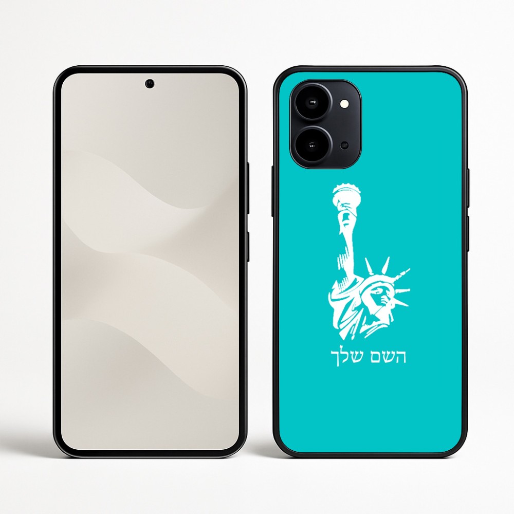 כיסוי בעיצוב אישי עם השם שלך לדגם - Nothing Phone (3a) בעיצוב פסל החירות