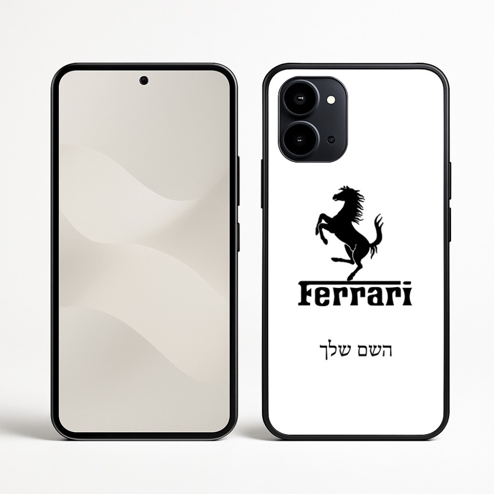 כיסוי בעיצוב אישי עם השם שלך לדגם - Nothing Phone (3a) בעיצוב פרארי