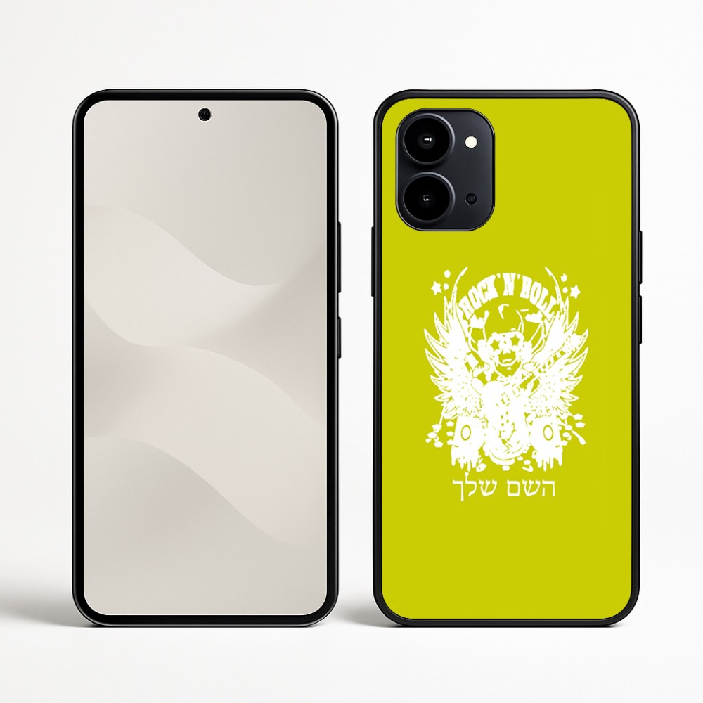 כיסוי בעיצוב אישי עם השם שלך לדגם - Nothing Phone (3a) בעיצוב רוקנרול