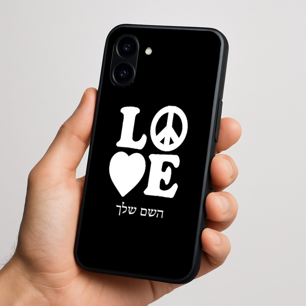 כיסוי בעיצוב אישי עם השם שלך לדגם - Nothing Phone (3a) בעיצוב אהבה