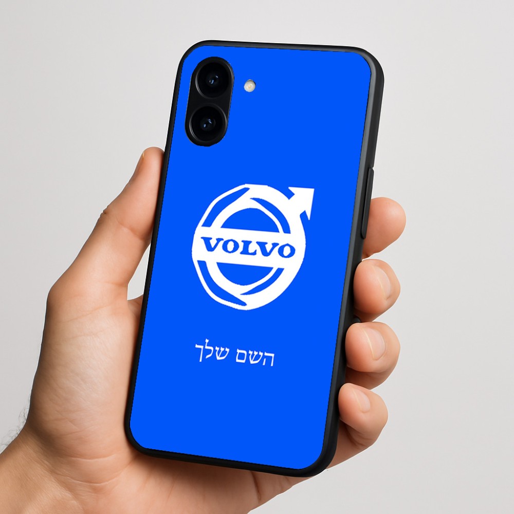כיסוי בעיצוב אישי עם השם שלך לדגם - Nothing Phone (3a) בעיצוב וולוו