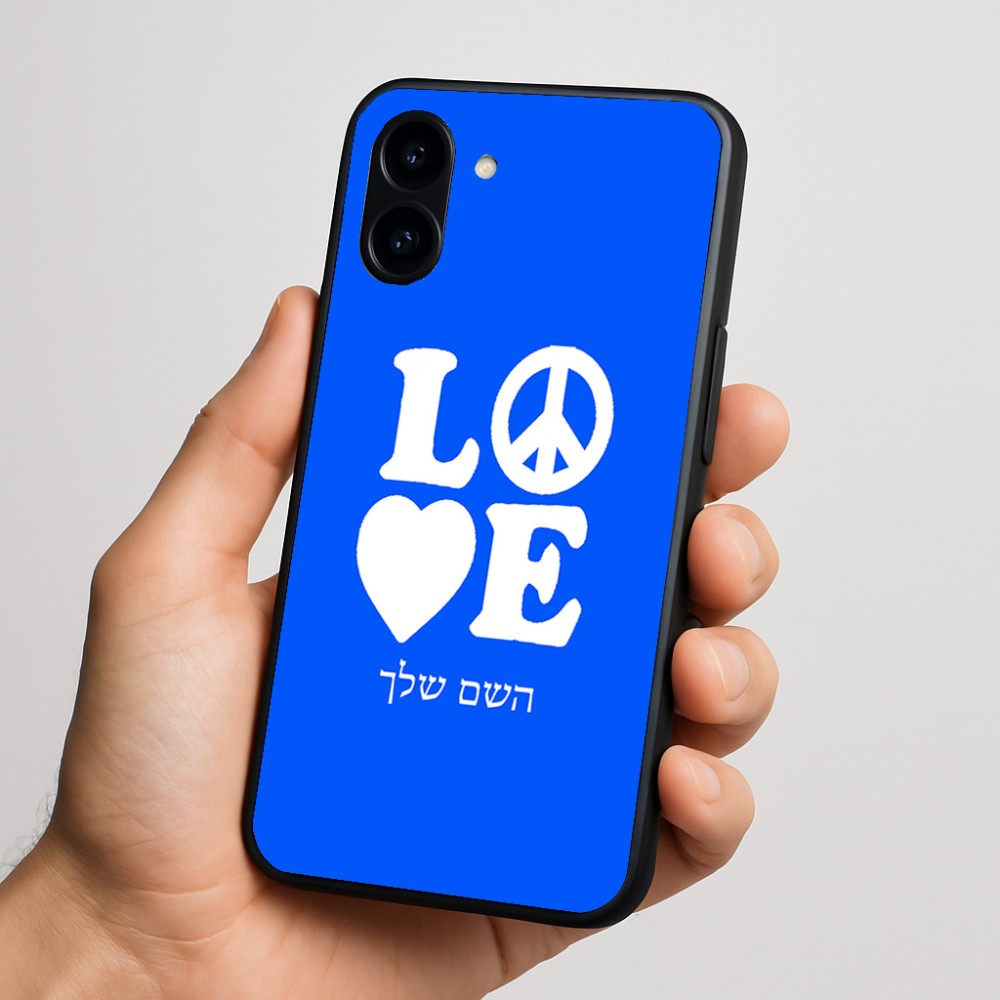 כיסוי בעיצוב אישי עם השם שלך לדגם - Nothing Phone (3a) בעיצוב אהבה