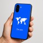 כיסוי בעיצוב אישי עם השם שלך לדגם - Nothing Phone (3a) בעיצוב מפת העולם