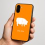 כיסוי בעיצוב אישי עם השם שלך לדגם - Nothing Phone (3a) בעיצוב חזיר