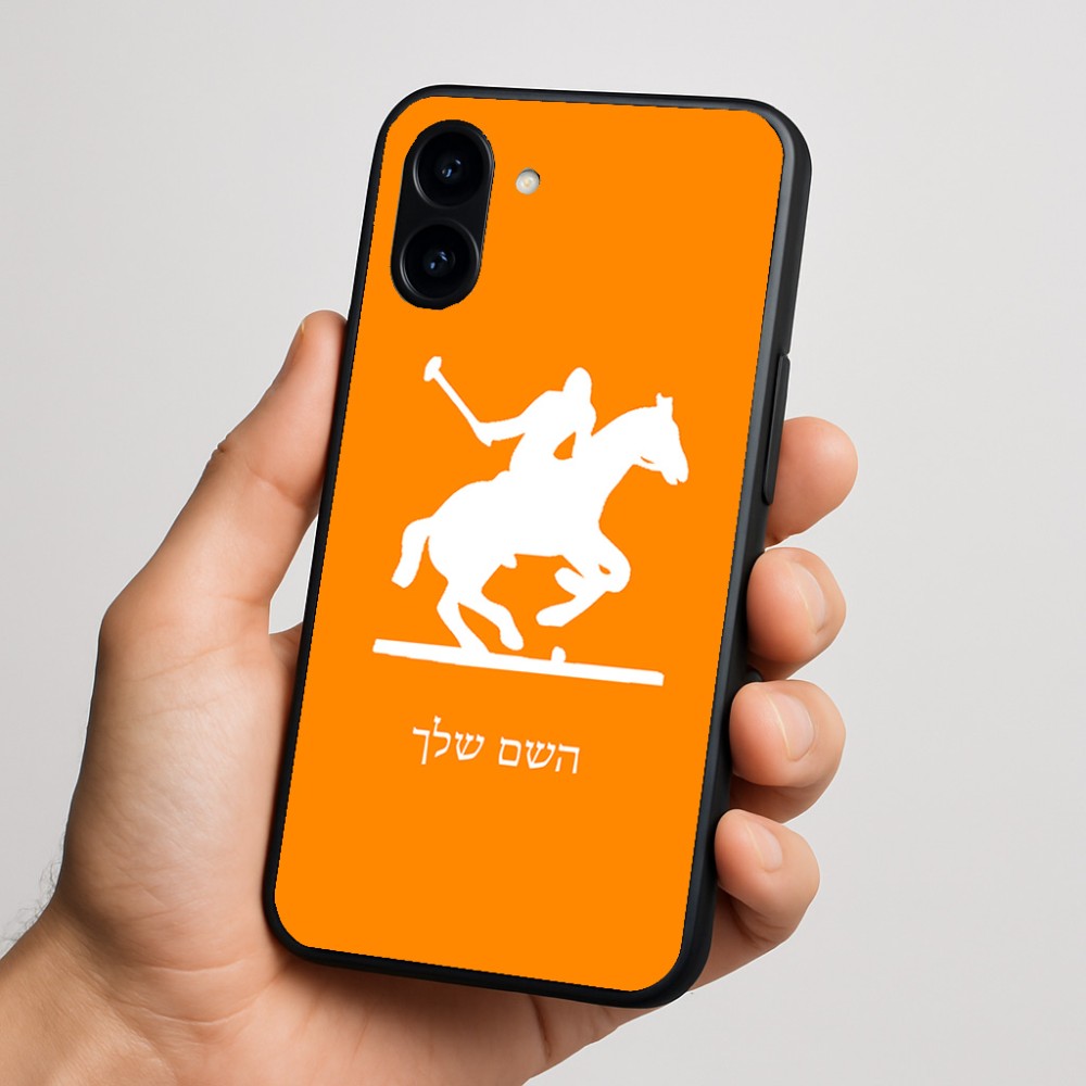כיסוי בעיצוב אישי עם השם שלך לדגם - Nothing Phone (3a) בעיצוב שחקן פולו - סוס