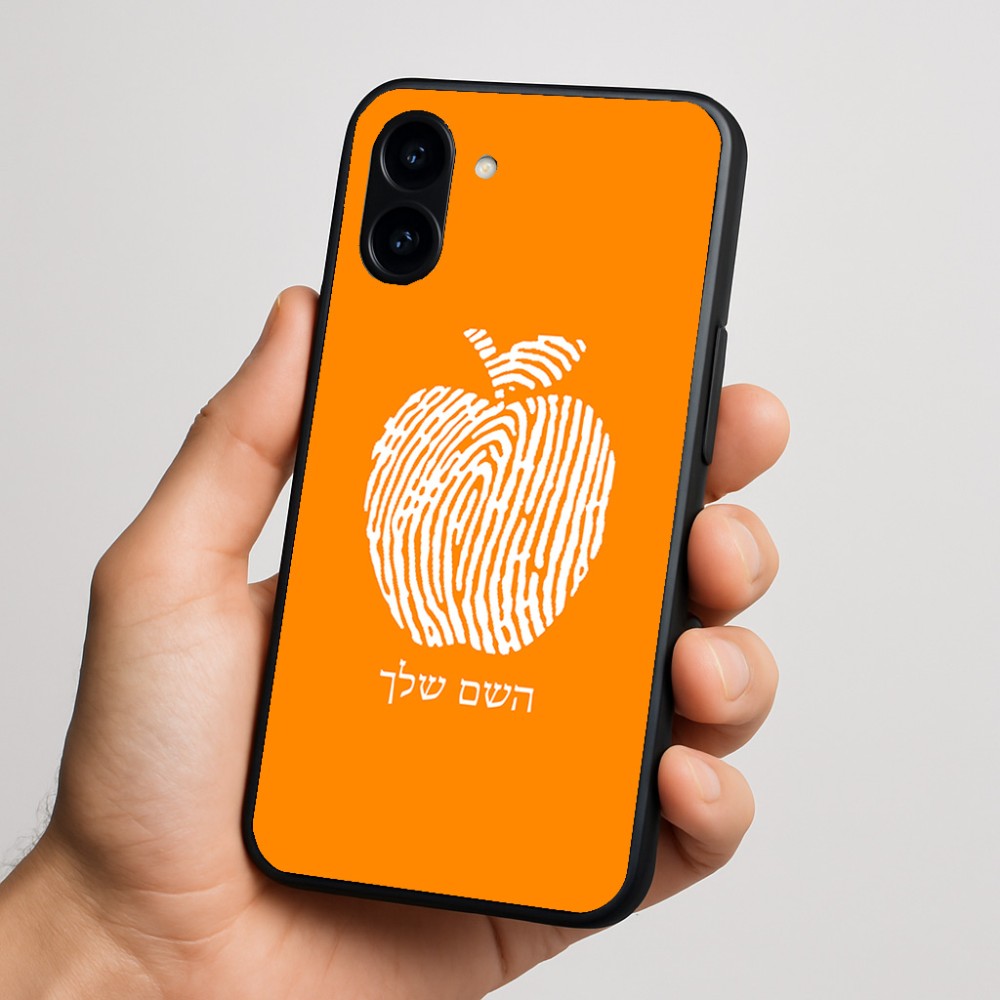 כיסוי בעיצוב אישי עם השם שלך לדגם - Nothing Phone (3a) בעיצוב הדפס תפוח