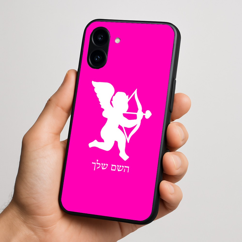 כיסוי בעיצוב אישי עם השם שלך לדגם - Nothing Phone (3a) בעיצוב קופידון