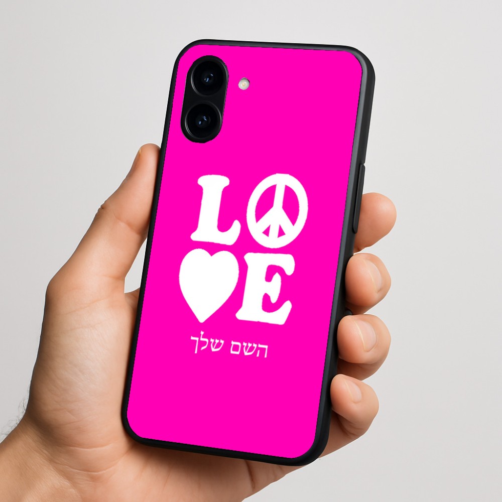 כיסוי בעיצוב אישי עם השם שלך לדגם - Nothing Phone (3a) בעיצוב אהבה
