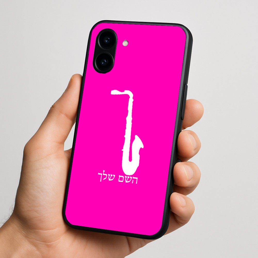 כיסוי בעיצוב אישי עם השם שלך לדגם - Nothing Phone (3a) בעיצוב סקסופון