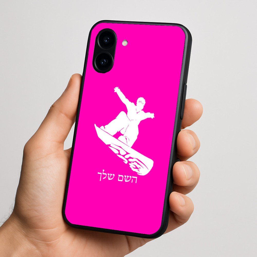 כיסוי בעיצוב אישי עם השם שלך לדגם - Nothing Phone (3a) בעיצוב סנובורדיסט