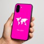 כיסוי בעיצוב אישי עם השם שלך לדגם - Nothing Phone (3a) בעיצוב מפת העולם