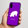 כיסוי בעיצוב אישי עם השם שלך לדגם - Nothing Phone (3a) בעיצוב קרנף