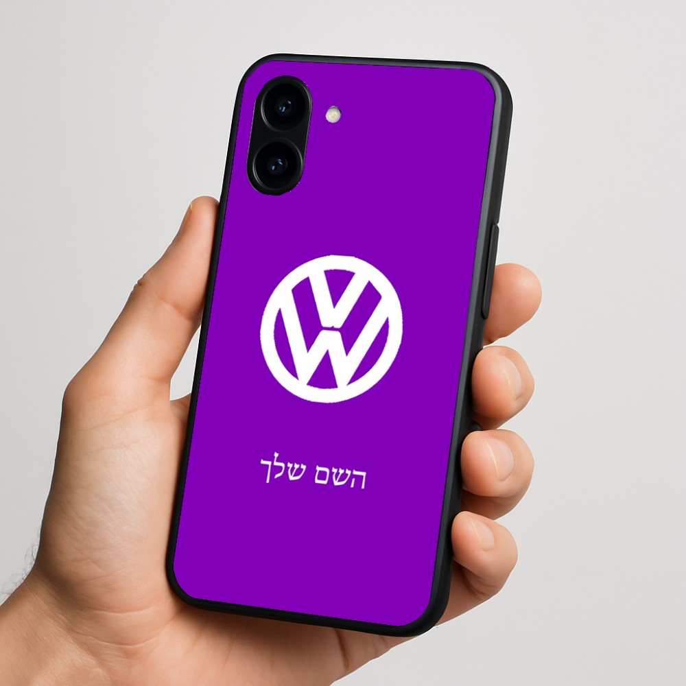 כיסוי בעיצוב אישי עם השם שלך לדגם - Nothing Phone (3a) בעיצוב פולקסווגן
