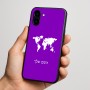 כיסוי בעיצוב אישי עם השם שלך לדגם - Nothing Phone (3a) בעיצוב מפת העולם