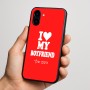 כיסוי בעיצוב אישי עם השם שלך לדגם - Nothing Phone (3a) בעיצוב אוהבת את החבר שלי