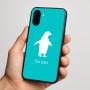 כיסוי בעיצוב אישי עם השם שלך לדגם - Nothing Phone (3a) בעיצוב פינגווין