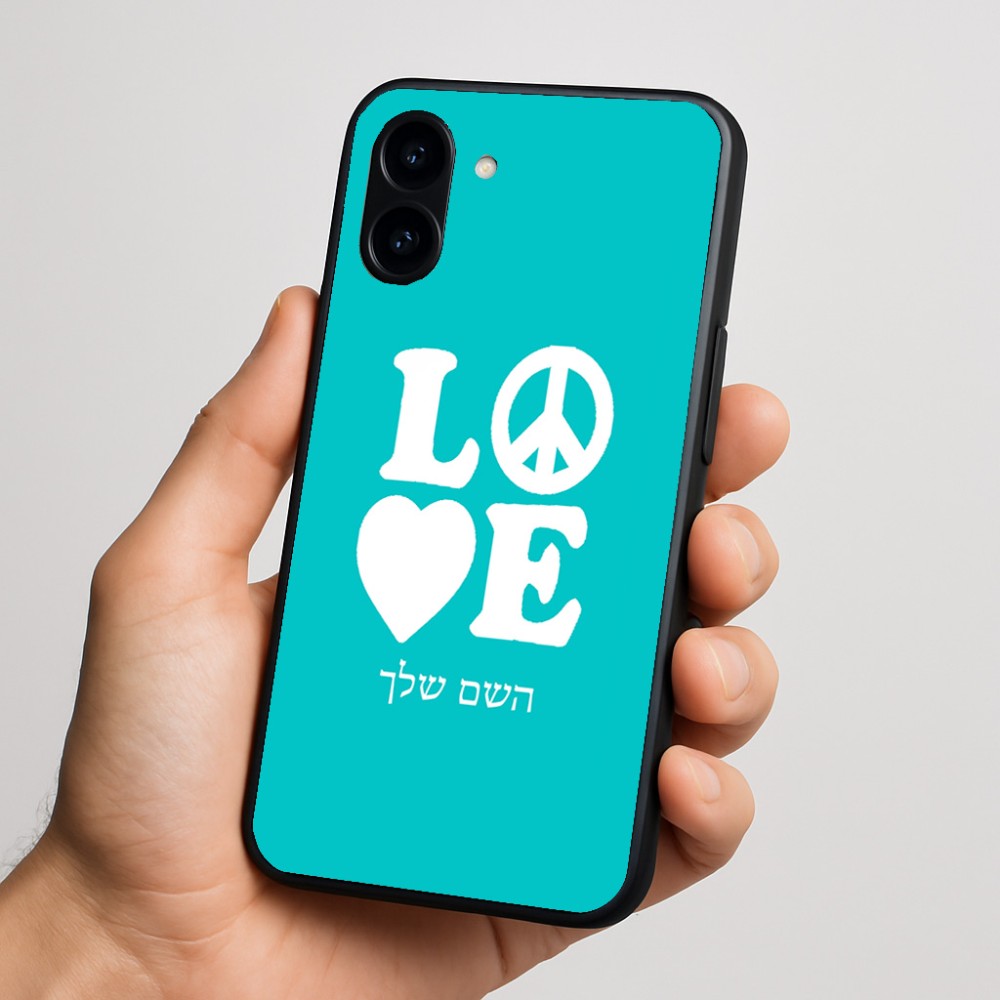 כיסוי בעיצוב אישי עם השם שלך לדגם - Nothing Phone (3a) בעיצוב אהבה