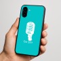 כיסוי בעיצוב אישי עם השם שלך לדגם - Nothing Phone (3a) בעיצוב מיקרופון