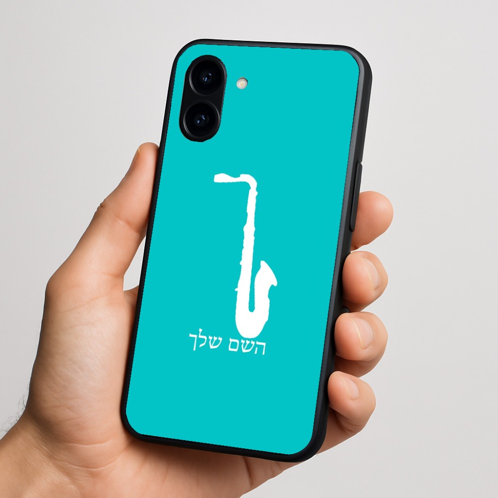 כיסוי בעיצוב אישי עם השם שלך לדגם - Nothing Phone (3a) בעיצוב סקסופון