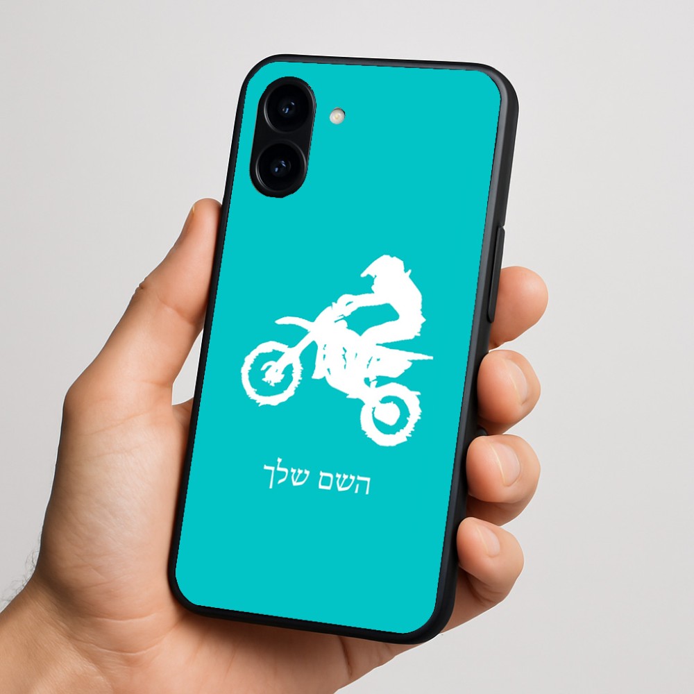 כיסוי בעיצוב אישי עם השם שלך לדגם - Nothing Phone (3a) בעיצוב מוטוקרוס