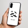 כיסוי בעיצוב אישי עם השם שלך לדגם - Nothing Phone (3a) בעיצוב עטלפים