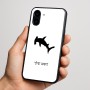 כיסוי בעיצוב אישי עם השם שלך לדגם - Nothing Phone (3a) בעיצוב כריש ראש פטיש