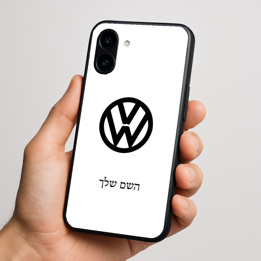 כיסוי בעיצוב אישי עם השם שלך לדגם - Nothing Phone (3a) בעיצוב פולקסווגן