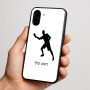 כיסוי בעיצוב אישי עם השם שלך לדגם - Nothing Phone (3a) בעיצוב שחקן פינג פונג