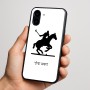 כיסוי בעיצוב אישי עם השם שלך לדגם - Nothing Phone (3a) בעיצוב שחקן פולו - סוס