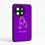 כיסוי בעיצוב אישי עם השם שלך לדגם - OnePlus 11R בעיצוב חתול