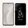 כיסוי בעיצוב אישי עם השם שלך לדגם - OnePlus 11R בעיצוב חתול