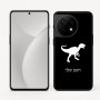 כיסוי בעיצוב אישי עם השם שלך לדגם - OnePlus 11R בעיצוב דינוזאור