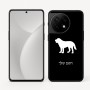 כיסוי בעיצוב אישי עם השם שלך לדגם - OnePlus 11R בעיצוב כלב