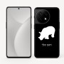 כיסוי בעיצוב אישי עם השם שלך לדגם - OnePlus 11R בעיצוב קרנף