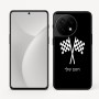כיסוי בעיצוב אישי עם השם שלך לדגם - OnePlus 11R בעיצוב דגל המירוץ