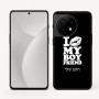 כיסוי בעיצוב אישי עם השם שלך לדגם - OnePlus 11R בעיצוב נשקי את חבר שלי