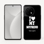 כיסוי בעיצוב אישי עם השם שלך לדגם - OnePlus 11R בעיצוב אוהבת את החבר שלי